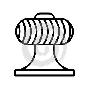 Ventilator icon vector isolated on white background, Ventilator sign , line and outline elements in linear style