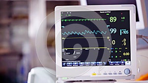 Ventilator monitor vital signs, EKG, ECG