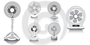 VENTILATOR VECTOR SET