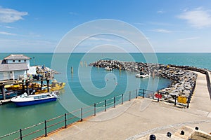 Ventnor harbour Isle of Wight south coast of the island tourist town