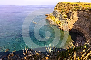 Ventotene beach named `Parata Grande`. Italy