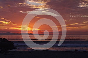 Ventura, CA, beach at Sunset