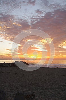 Ventura, CA, beach at Sunset