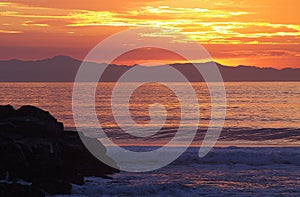 Ventura, CA, beach at Sunset