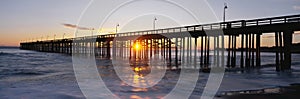 Ventura Pier at sunset.