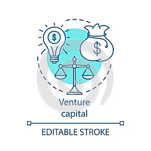 Venture capital concept icon