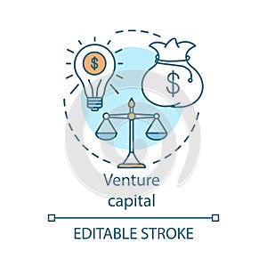 Venture capital concept icon