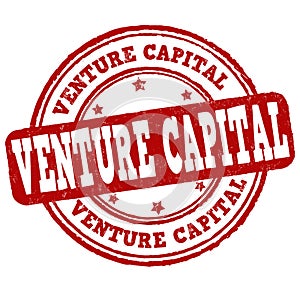 Venture capital grunge rubber stamp