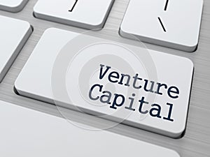 Venture Capital on Keyboard Button.