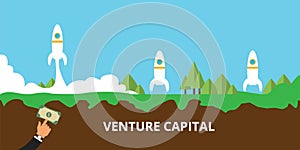 Venture capital launch their startup