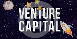 Venture Capital theme with a space background