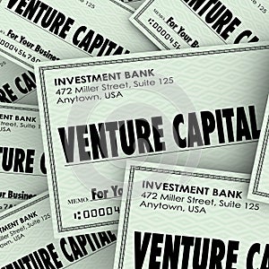 Venture Capital Words Check Money New Company Business Investment