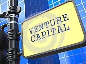 Venture Capital on Yellow Roadsign