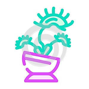 venus flytrap color icon vector illustration