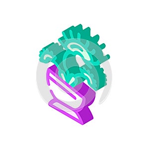 venus flytrap isometric icon vector illustration