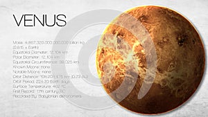 Venus - High resolution Infographic presents one photo