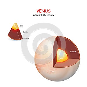 Venus internal structure