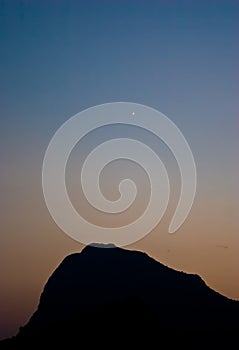 Venus over Sokol mountain