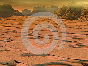 Venus surface landscape