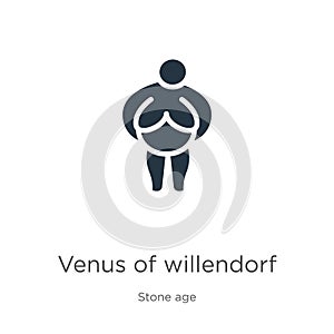 Venus of willendorf icon vector. Trendy flat venus of willendorf icon from stone age collection isolated on white background. photo