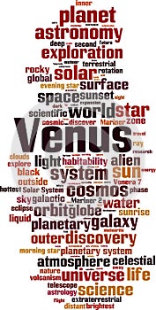 Venus word cloud