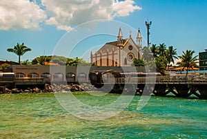 Vera Cruz, Bahia, Brazil: Church in the village of Mar Grande on the isle of Itaparica photo
