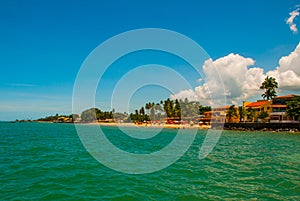 Vera Cruz, island Itaparica, Bahia, Brazil: Beautiful island with palm trees and a beach near the city of Salvador photo
