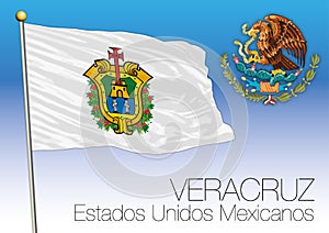 Veracruz regional flag, United Mexican States, Mexic