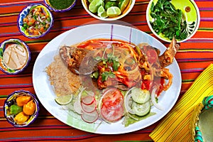 Veracruzana style fish mexican seafood