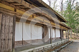 The verandah of the old-style house. Hida-Takayama Japan