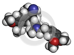 Verapamil calcium channel blocker drug. Mainly used in treatment of hypertension high blood pressure and cardiac arrhythmia .