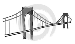 Verazzano-Narrows bridge drawing photo