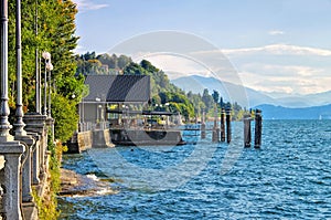 Verbania Intra old harbour on Lago Maggiore