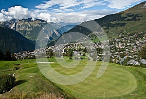 Verbier and golf photo