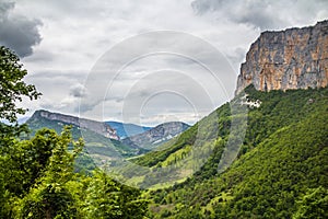 He Vercors Regional Natural Park, a protected area of forested mountains in the RhÃ´ne-Alpes region of southeastern France