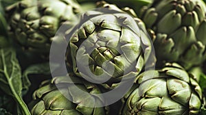 Verdant Bounty: Artichokes in Repose