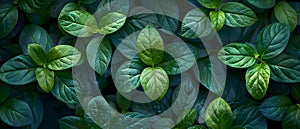 Verdant Tranquility: A Serene Leafy Tapestry. Concept Nature Photography, Peaceful Landscapes,