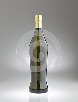 Verdicchio wine bottle without label