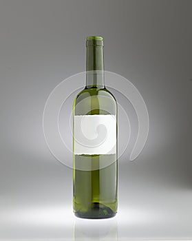 Verdicchio wine bottle with no label brand