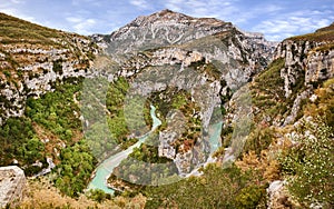 Verdon Gorge, Provence-Alpes-Cote d'Azur, France: meander of the Verdon river