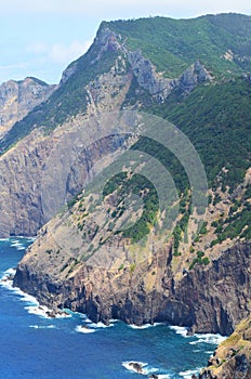 Vereda da Boca do Risco walking path in Madeiraâ€™s north-eastern coast