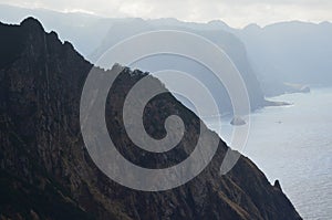 Vereda da Boca do Risco walking path in Madeiraâ€™s north-eastern coast