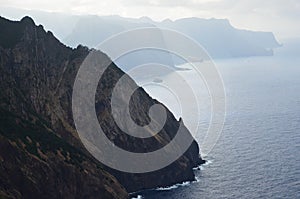 Vereda da Boca do Risco walking path in Madeiraâ€™s north-eastern coast