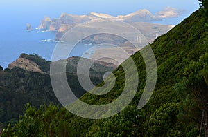 Vereda da Boca do Risco walking path in Madeiraâ€™s north-eastern coast