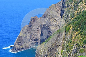 Vereda da Boca do Risco walking path in Madeiraâ€™s north-eastern coast