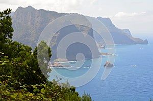 Vereda da Boca do Risco walking path in Madeiraâ€™s north-eastern coast