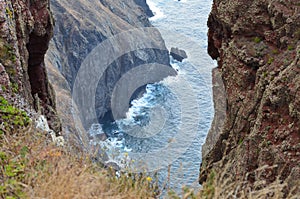 Vereda da Boca do Risco walking path in Madeiraâ€™s north-eastern coast