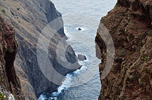 Vereda da Boca do Risco walking path in Madeiraâ€™s north-eastern coast