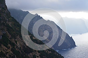 Vereda da Boca do Risco walking path in Madeiraâ€™s north-eastern coast