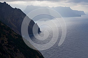 Vereda da Boca do Risco walking path in Madeiraâ€™s north-eastern coast